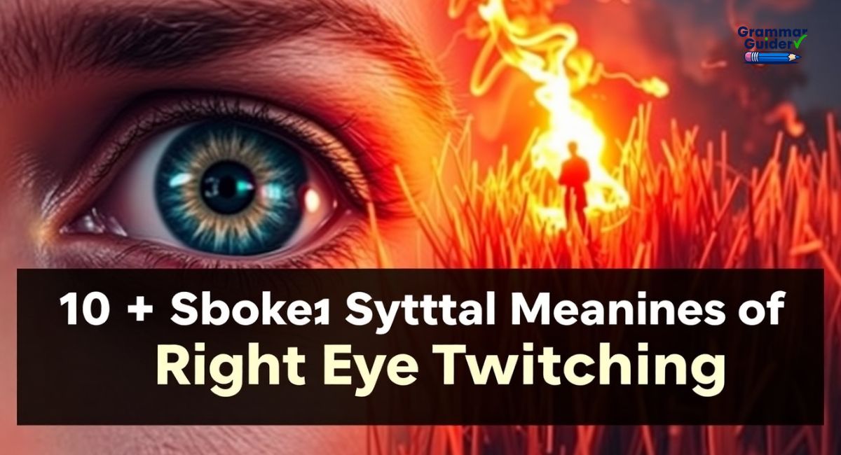 10+ Shocking Spiritual Meanings of Right Eye Twitching